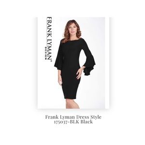 Frank Lyman, black with gold detail, size 12 US